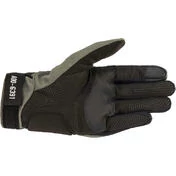 Alpinestars AS-DSL SHOTARO Green Fabric Motorcycle Gloves