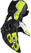 Motorcycle Leather Gloves CE Sports Ls2 SWIFT Black Yellow Fluo