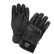 Helstons Justin Hiver Leather Gloves Black Черный