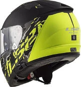 Integral Motorcycle Helmet LS2 FF390 BREAKER Feline Black Yellow Fluo Matt