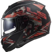 Full Face Helmet Motorcycle HPFC Ls2 FF397 VECTOR EVO Black Stencil Matt Red