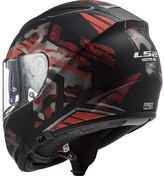 Full Face Helmet Motorcycle HPFC Ls2 FF397 VECTOR EVO Black Stencil Matt Red