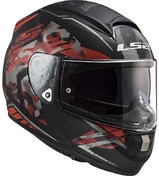 Full Face Helmet Motorcycle HPFC Ls2 FF397 VECTOR EVO Black Stencil Matt Red