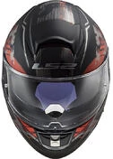 Full Face Helmet Motorcycle HPFC Ls2 FF397 VECTOR EVO Black Stencil Matt Red
