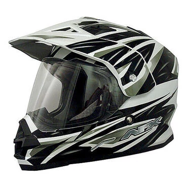 Casco Moto Integral Dual Sport Afx FX-39DS coloring Strike Black