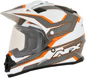Cacso Integral Motorcycle Dual Sport Afx FX-39 VELETA Orange color