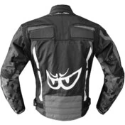 Motorcycle Jacket in Berik 2.0 Technical Fabric NJ-203302 WP Supersonik Camouflage Black Gray