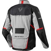 Fabric Motorcycle Jacket Rev'it SAFARI 2 Silver Red