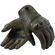 Rev'it MONSTER 3 Dark Green Leather Motorcycle мотоперчатки