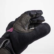 Motorcycle Gloves in Gms JET CITY Black Pink fabric