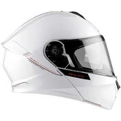 Modular Motorcycle Helmet P/J Mt Helmet GENESIS SV S Solid A0 Glossy White