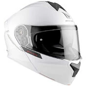 Modular Motorcycle Helmet P/J Mt Helmet GENESIS SV S Solid A0 Glossy White
