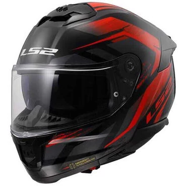 LS2 FF808 Stream II Fury Full Face Helmet Красно-черный