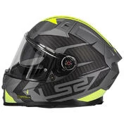 LS2 FF811 Vector II Splitter Full Face Helmet Matt Titanium / Fluo Yellow
