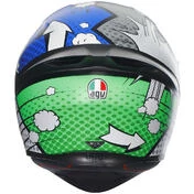 Integral Motorcycle Helmet Agv K1 S BANG Matt Italy Blue