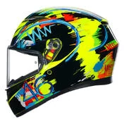 AGV K3 E2206 MPLK Full Face Helmet Rossi Winter Test 2019