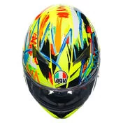 AGV K3 E2206 MPLK Full Face Helmet Rossi Winter Test 2019