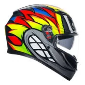 AGV K3 E2206 MPLK Full Face Helmet Birdy 2.0 Grey / Yellow / Red