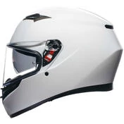 Integral Motorcycle Helmet Agv K3 Mono White Silk