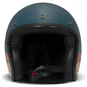 DMD Vintage Petrolhead Open Face Helmet Blue / Red / Orange / Yellow