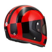 NZI Street Track 4 Full Face Helmet Glossy Comando Fluo Red