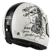 NZI Street Track 4 Full Face Helmet Glossy Tank Bone