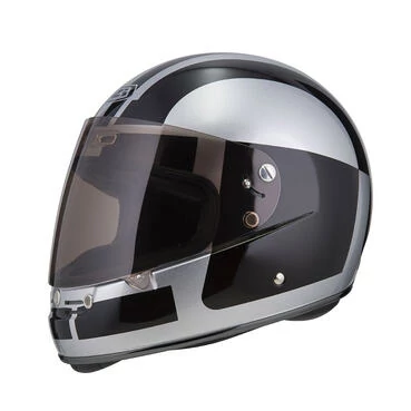 NZI Street Track 4 Full Face Helmet Matt Comando Silver