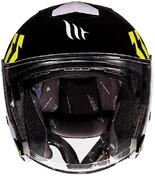 MotoJet Double Visor Helmet MT Helmets THUNDER 3 SV Jet Venus A3 Fluo Yellow