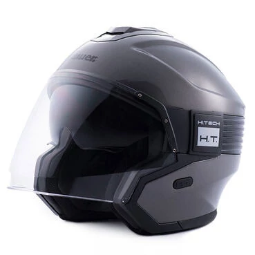 Blauer Hacker Мотошлем Titanium Black Серый