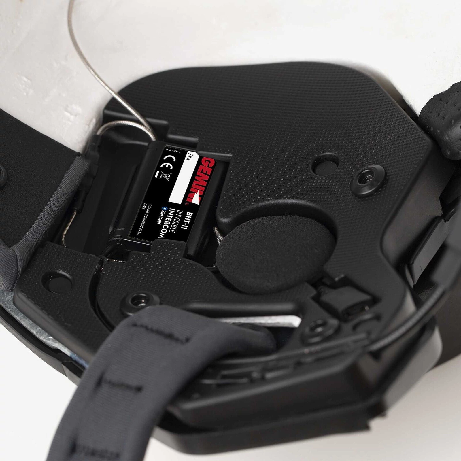 Jet Blauer motorcycle helmet in HACKER BTR Pearl White black fiber