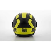 Moto Jet Helmet in Blauer BET HT Fiber Black Yellow Fluo