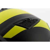 Moto Jet Helmet in Blauer BET HT Fiber Black Yellow Fluo