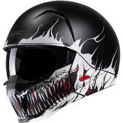 Motorcycle Мотошлем Jet Hjc i20 SCRAW MC5SF Black Matt Gray