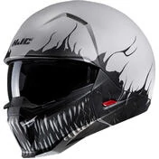 Motorcycle Мотошлем Jet Hjc i20 SCRAW MC10SF Black Light Gray Opaque
