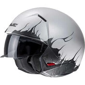 Motorcycle Helmet Jet Hjc i20 SCRAW MC10SF Black Light Gray Opaque