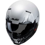 Motorcycle Helmet Jet Hjc i20 SCRAW MC10SF Black Light Gray Opaque