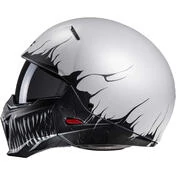 Motorcycle Helmet Jet Hjc i20 SCRAW MC10SF Black Light Gray Opaque