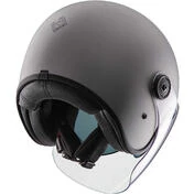 Motorcycle Helmet Jet Tucano Urbano EL FAST In Matt Moondust Gray Fiber