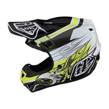 Troy Lee Designs Se4 Polyacrylite Skooly Мотошлем Белый
