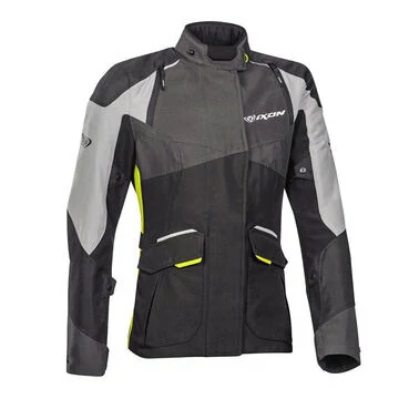 Ixon Balder Lady мотокуртка Black Grey Yellow Черный