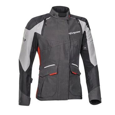 Ixon Balder Lady мотокуртка Black Grey Red Черный