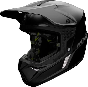 AXXIS MX803 Wolf Solid мотошлем кроссовый эндуро черный матовый