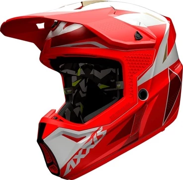 AXXIS MX803 Wolf Bandit Matt Red мотошлем кроссовый эндуро красный матовый