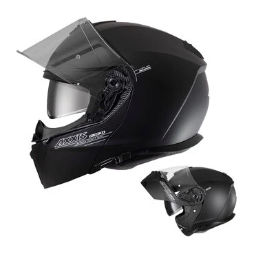 AXXIS FU403 SV Gecko SV Solid мотошлем модуляр черный матовый
