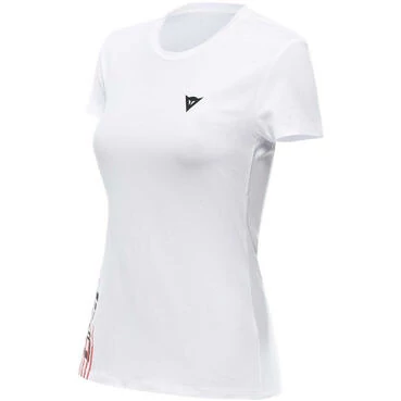 Dainese Casual Women's футболка DAINESELOGO LADY White Black
