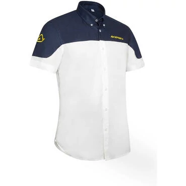Acerbis TEAM Casual Shirt White Blue