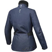 Women's Motorcycle Jacket In Ixon BLOOM Navy Fabric