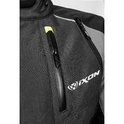 Motorcycle Jacket 4 Seasons Touring Adventur Ixon BALDER Black Gray Yellow Bright