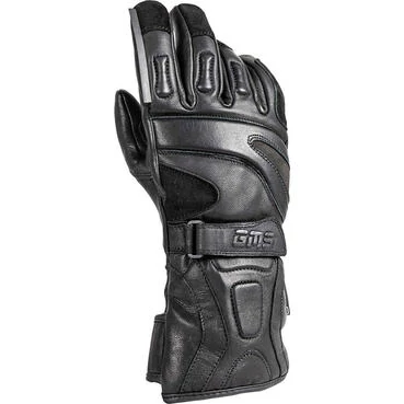 Gms GUARD WP Black Leather Motorcycle мотоперчатки