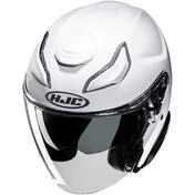 Hjc F31 Solid Pearl White Motorcycle Jet Helmet